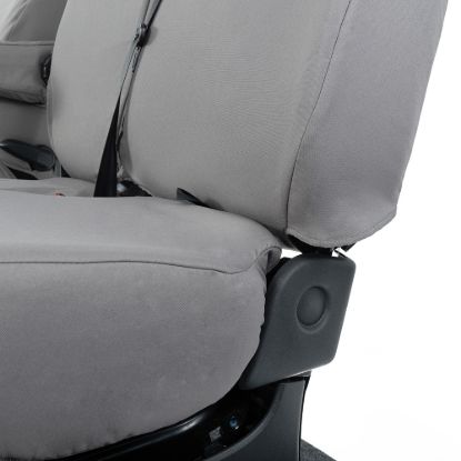 Picture of UK Custom Covers Fiat Talento Front Seat Covers Cotton-Backed (2016 Onwards) Grey - Single/Double Split Passenger Base WITH Folding Middle Seat | SC147G