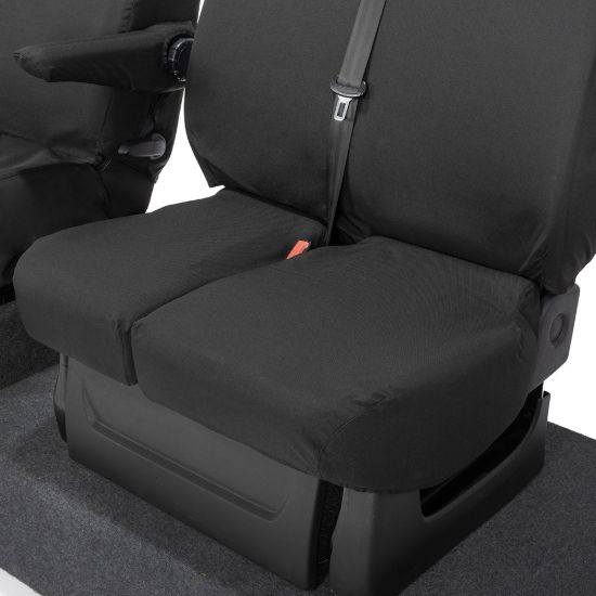 Picture of UK Custom Covers Fiat Talento SX Front Seat Covers Cotton-Backed (2016 Onwards) - Single/Double Split Passenger Base NO Folding Middle Seat | SC188B