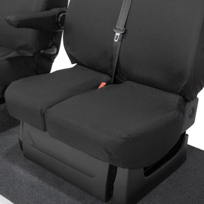 Picture of UK Custom Covers Fiat Talento Front Seat Covers Cotton-Backed (2016 Onwards) - Single/Double Split Passenger Base NO Folding Middle Seat | SC188B