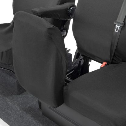 Picture of UK Custom Covers Fiat Talento Front Seat Covers Cotton-Backed (2016 Onwards) - Single/Double Split Passenger Base NO Folding Middle Seat | SC188B