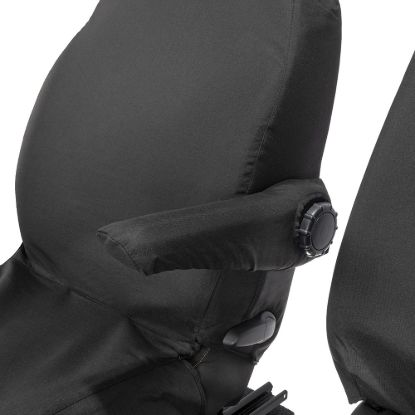 Picture of UK Custom Covers Fiat Talento SX Front Seat Covers Cotton-Backed (2016 Onwards) - Single/Double Split Passenger Base NO Folding Middle Seat | SC188B