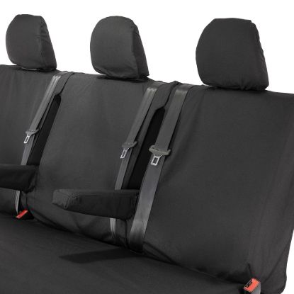 Picture of UK Custom Covers Vauxhall Vivaro Seat Covers Cotton-Backed PU (2014-2019) - Rear | SC189B
