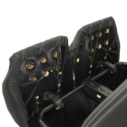 Picture of UK Custom Covers VW Crafter Double Diamond Bentley Stitch Leatherette Front Seat Covers (2006-2017) - Single/Double With Pull Down Tray | SC234B