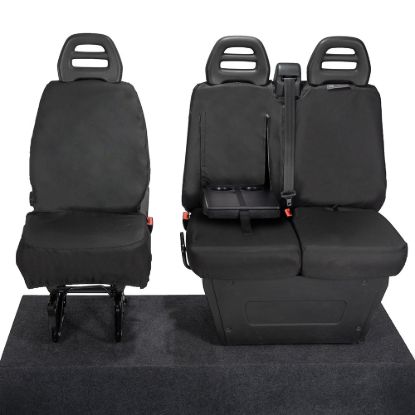 Picture of UK Custom Covers Iveco Daily Front Seat Covers Cotton-Backed | SC235B
