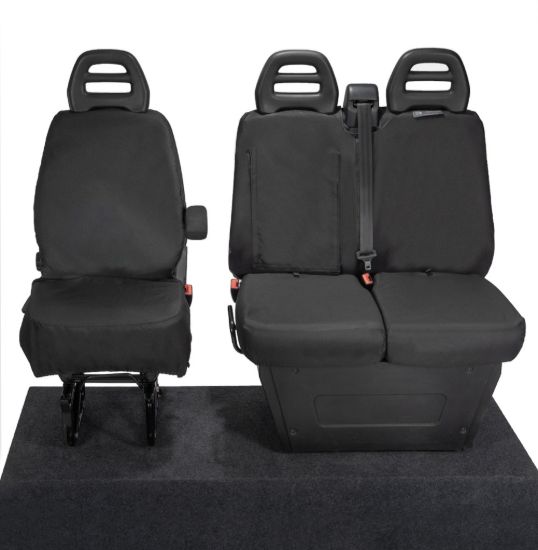 Picture of UK Custom Covers Iveco Daily Front Seat Covers Cotton-Backed | SC235B