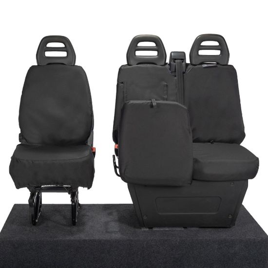 Picture of UK Custom Covers Iveco Daily Front Seat Covers Cotton-Backed | SC235B