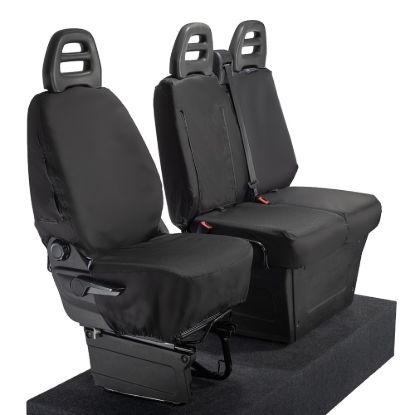 Picture of UK Custom Covers Iveco Daily Tipper Truck Front Seat Covers Cotton-Backed | SC235B