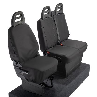 Picture of UK Custom Covers Iveco Daily Tipper Truck Front Seat Covers Cotton-Backed | SC235B