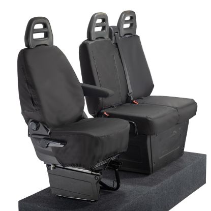 Picture of UK Custom Covers Iveco Daily Tipper Truck Front Seat Covers Cotton-Backed | SC235B