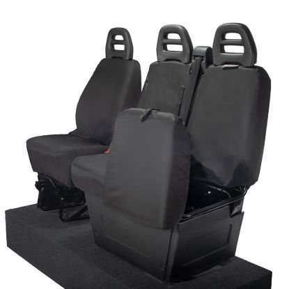 Picture of UK Custom Covers Iveco Daily Tipper Truck Front Seat Covers Cotton-Backed | SC235B