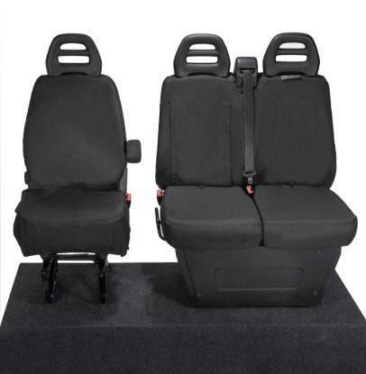 Picture of UK Custom Covers Iveco Daily Euro 6 Front Seat Covers Cotton-Backed | SC235B