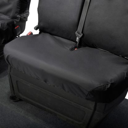 Picture of UK Custom Covers Vauxhall Movano Seat Covers Cotton-Backed PU (2010-2022) - Front With Folding Middle Seat & No Split Passenger Base | SC236B