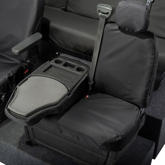 Picture of UK Custom Covers Vauxhall Movano Seat Covers Cotton-Backed PU (2010-2022) - Front & Rear With Folding Middle Seat & No Split Passenger Base | SC236B-416B