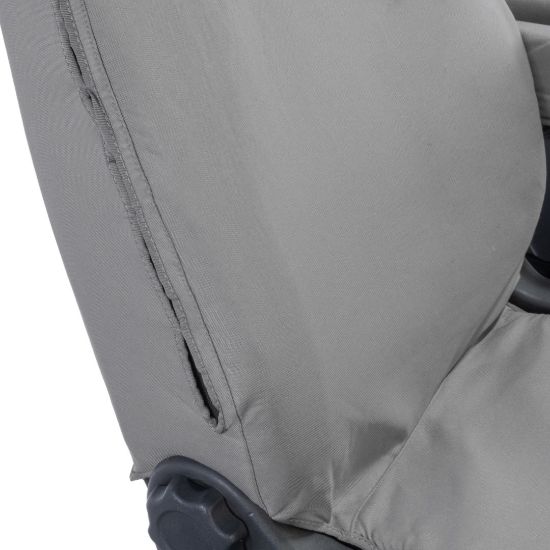 Picture of UK Custom Covers Ford Transit Custom Seat Covers Cotton-Backed PU (2013-2023) - Front (single/single) - Grey | SC275G