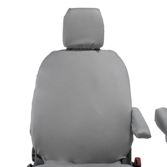 Picture of UK Custom Covers Maxus eDeliver 9 Front Seat Covers Cotton-Backed (2020 Onwards) Grey - Single/Single | SC275G