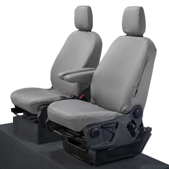 Picture of UK Custom Covers Maxus eDeliver 9 Front Seat Covers Cotton-Backed (2020 Onwards) Grey - Single/Single | SC275G