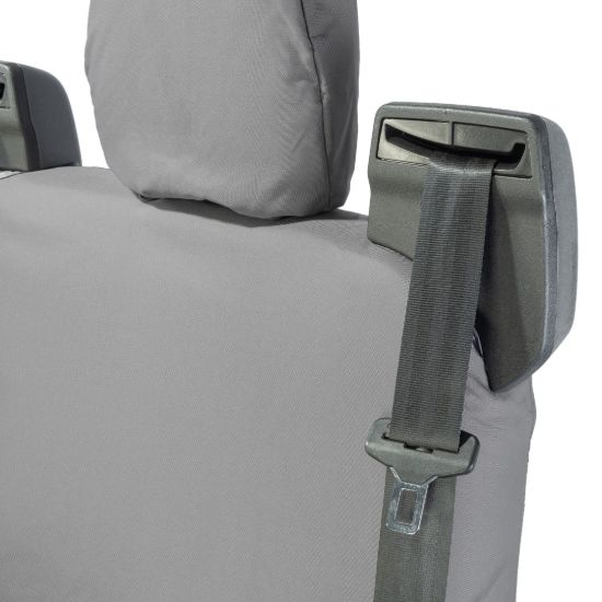 Picture of UK Custom Covers Ford Transit Custom Seat Covers Cotton-Backed PU (2013-2023) - Front & Rear (5 seats) - Grey | SC275G-131G