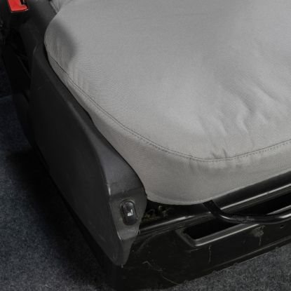 Picture of UK Custom Covers Ford Transit Custom Seat Covers Cotton-Backed PU (2013-2023) - Front & Rear (5 seats) - Grey | SC275G-131G