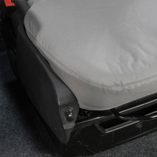 Picture of UK Custom Covers Ford Transit Custom Seat Covers Cotton-Backed PU (2013-2023) - Front & Rear (5 seats) - Grey | SC275G-131G