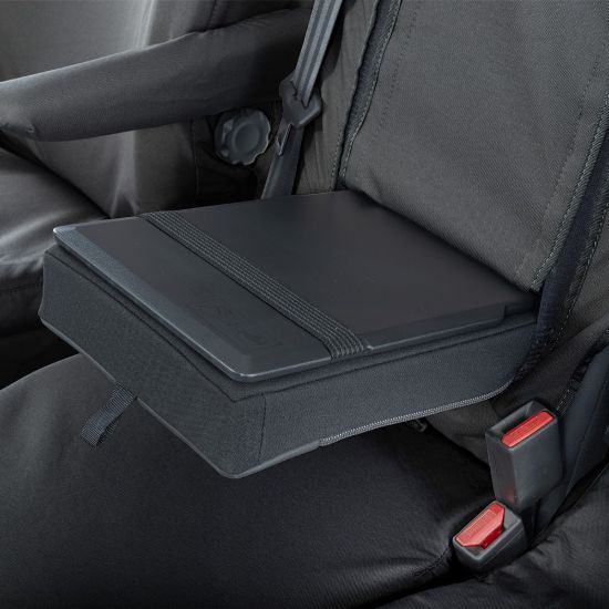 Picture of UK Custom Covers Vauxhall Vivaro Seat Covers Cotton-Backed PU (2019 Onwards) - Front Single/Double Split Passenger Base WITH Pull Down Tray | SC294B