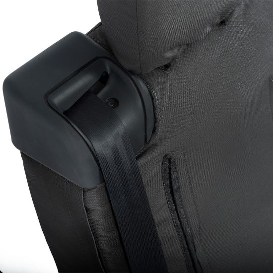 Picture of UK Custom Covers Vauxhall Vivaro Seat Covers Cotton-Backed PU (2019 Onwards) - Front Single/Double Split Passenger Base WITH Pull Down Tray | SC294B