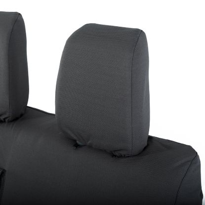Picture of UK Custom Covers Citroen Dispatch Cotton-Backed Front Seat Covers (2016 Onwards) Black - Single/Double WITH Pull Down Tray | SC294B