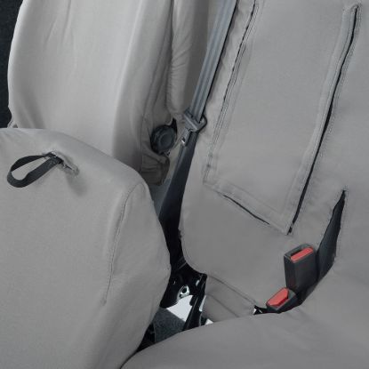 Picture of UK Custom Covers Citroen Dispatch Cotton-Backed Front Seat Covers (2016 Onwards) Grey - Single/Double WITH Pull Down Tray | SC294G