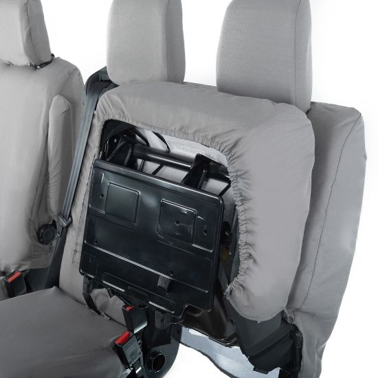 Picture of UK Custom Covers Citroen Dispatch Cotton-Backed Front Seat Covers (2016 Onwards) Grey - Single/Double WITH Pull Down Tray | SC294G