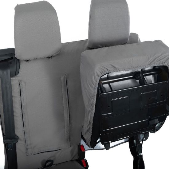 Picture of UK Custom Covers Citroen Dispatch Cotton-Backed Front Seat Covers (2016 Onwards) Grey - Single/Double WITH Pull Down Tray | SC294G