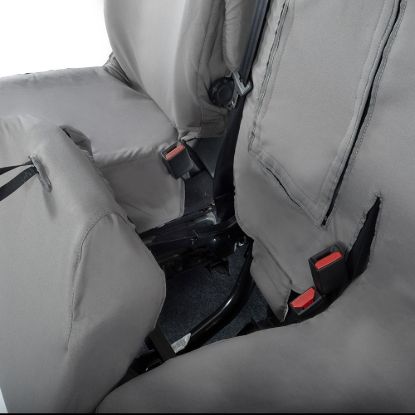 Picture of UK Custom Covers Citroen Dispatch Cotton-Backed Front Seat Covers (2016 Onwards) Grey - Single/Double WITH Pull Down Tray | SC294G