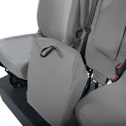 Picture of UK Custom Covers Citroen Dispatch Cotton-Backed Front Seat Covers (2016 Onwards) Grey - Single/Double WITH Pull Down Tray | SC294G