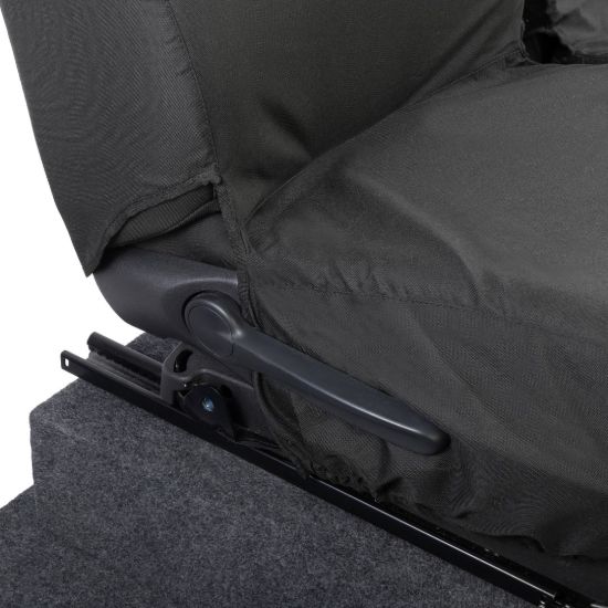 Picture of UK Custom Covers Vauxhall Vivaro Seat Covers Cotton-Backed PU (2014-2019) - Front Single/Double NO Split Passenger Seat | SC296B