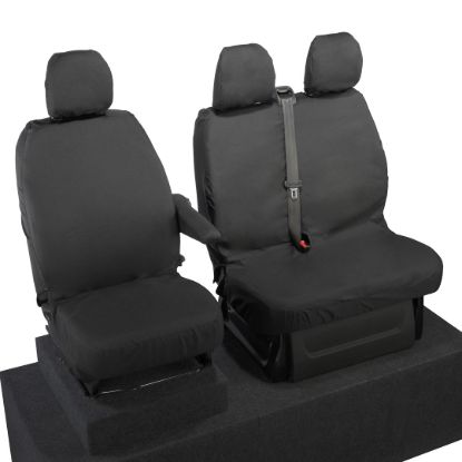 Picture of UK Custom Covers Fiat Talento Front Seat Covers Cotton-Backed (2016 Onwards) - Single/Double No Split Passenger Base | SC296B
