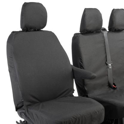 Picture of UK Custom Covers Fiat Talento Front Seat Covers Cotton-Backed (2016 Onwards) - Single/Double No Split Passenger Base | SC296B