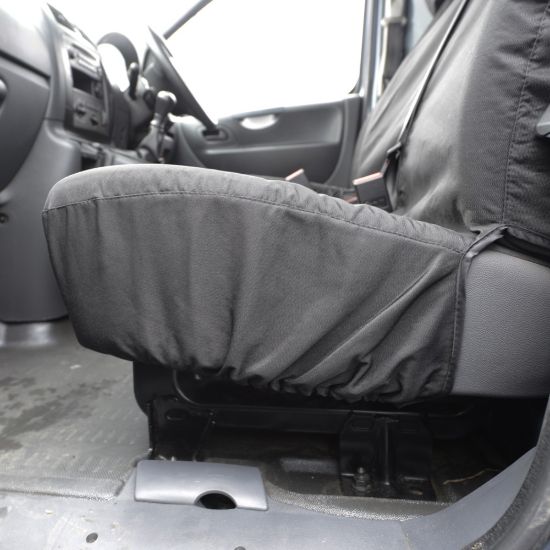 Picture of UK Custom Covers Toyota Proace Seat Covers Cotton-Backed PU (2013-2016) - Front Single/Double NO Pull Down Tray | SC298B