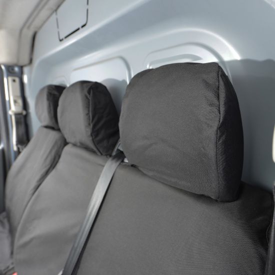 Picture of UK Custom Covers Toyota Proace Seat Covers Cotton-Backed PU (2013-2016) - Front Single/Double NO Pull Down Tray | SC298B