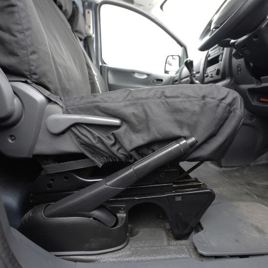 Picture of UK Custom Covers Citroen Dispatch Cotton-Backed Front Seat Covers (2007-2016) - Single/Double No Pull Down Tray | SC298B