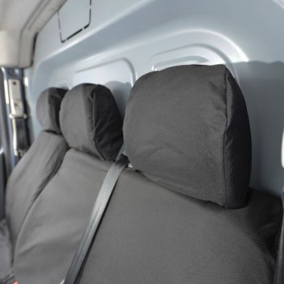 Picture of UK Custom Covers Toyota Proace Seat Covers Cotton-Backed PU (2013-2016) - Front Single/Double NO Pull Down Tray | SC298B