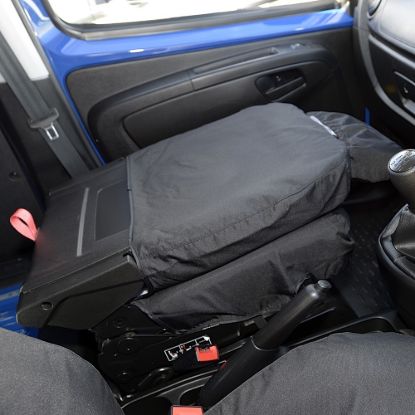 Picture of UK Custom Covers Fiat Fiorino Cotton-Backed Front Seat Covers (2008 Onwards) - Single/Single With Folding Passenger Seat | SC303B