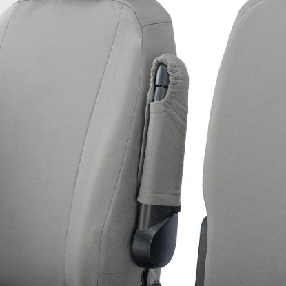 Picture of UK Custom Covers MAN TGE Front Seat Covers Cotton-Backed (2017 Onwards) Grey - With Folding Middle Seat | SC308G