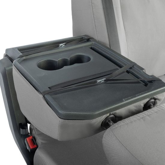 Picture of UK Custom Covers MAN TGE Front Seat Covers Cotton-Backed (2017 Onwards) Grey - With Folding Middle Seat | SC308G
