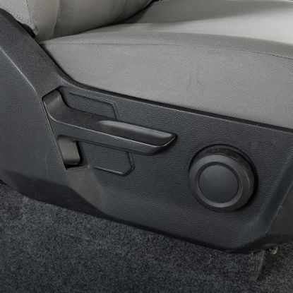 Picture of UK Custom Covers VW Crafter Cotton-Backed Front Seat Covers (2017 Onwards) Grey - Single/Double With Folding Middle Seat | SC308G