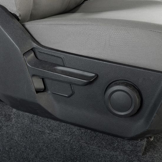 Picture of UK Custom Covers VW Crafter Cotton-Backed Front Seat Covers (2017 Onwards) Grey - Single/Double With Folding Middle Seat | SC308G