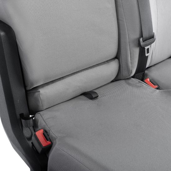 Picture of UK Custom Covers VW Crafter Cotton-Backed Front Seat Covers (2017 Onwards) Grey - Single/Double With Folding Middle Seat | SC308G