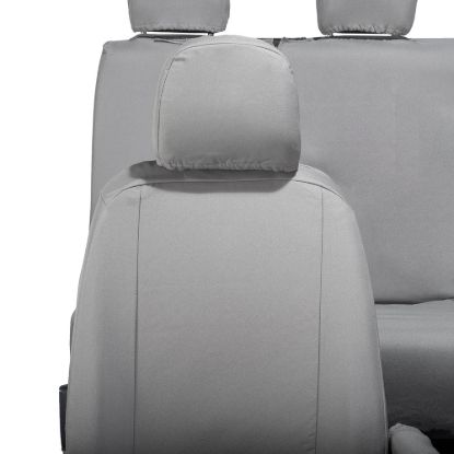 Picture of UK Custom Covers MAN TGE Front & Rear Seat Covers Cotton-Backed (2017 Onwards) Grey - With Front Folding Middle Seat | SC308G-416G
