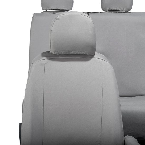 Picture of UK Custom Covers MAN TGE Front & Rear Seat Covers Cotton-Backed (2017 Onwards) Grey - With Front Folding Middle Seat | SC308G-416G