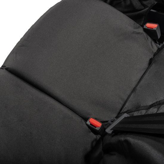 Picture of UK Custom Covers Ford Transit Custom Seat Covers Cotton-Backed PU (2023+) - Front (single/Double NO pull Down Tray / Black | SC335B