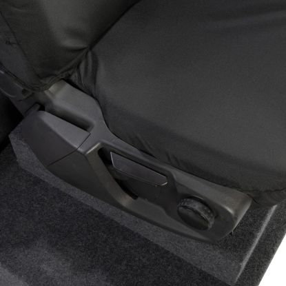 Picture of UK Custom Covers Ford Transit Custom Seat Covers Cotton-Backed PU (2023+) - Front & Rear (5 Seats) - Black | SC336B-131B
