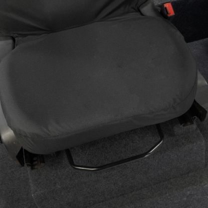 Picture of UK Custom Covers Ford Transit Custom Seat Covers Cotton-Backed PU (2023+) - Front & Rear (5 Seats) - Black | SC336B-131B