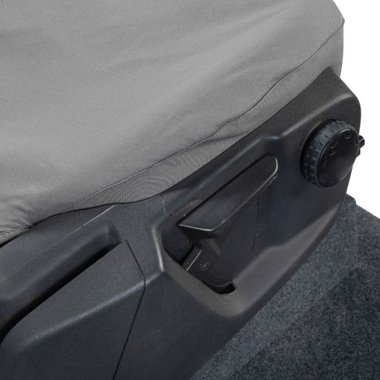Picture of UK Custom Covers Ford Transit Custom Seat Covers Cotton-Backed PU (2023+) - Front (single/single) - Grey | SC336G